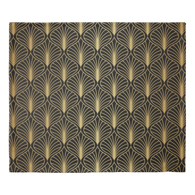 Elegant Art Deco Background. Seamless Abstract Pat Duvet Cover (Front)