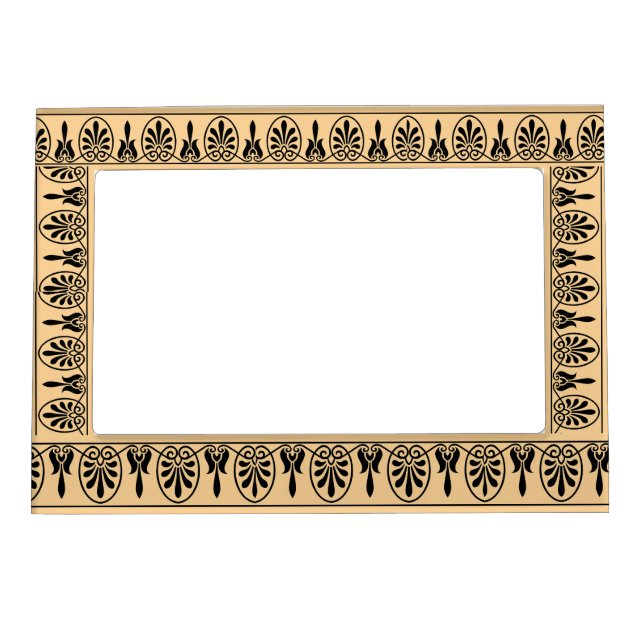Elegant Art Deco, Black and Gold Magnetic Frame (Front)