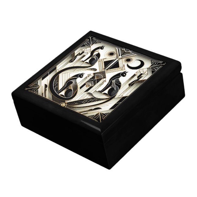 elegant Art Deco cats  Gift Box (Side)