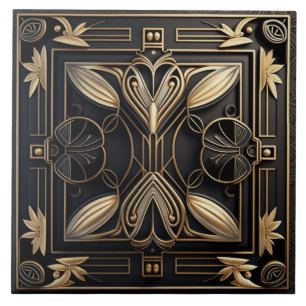 Elegant Art Deco Ceramic Tiles