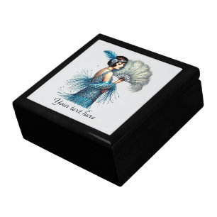 Elegant Art Deco couple customizable  Gift Box