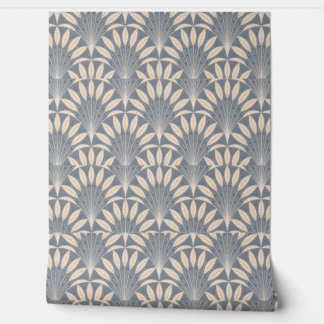 "Elegant Art Deco fan Wallpaper| Vintage Geometric Wallpaper (Unrolling)