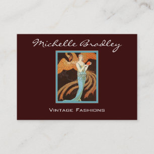 Elegant Art Deco Fashion Business Card