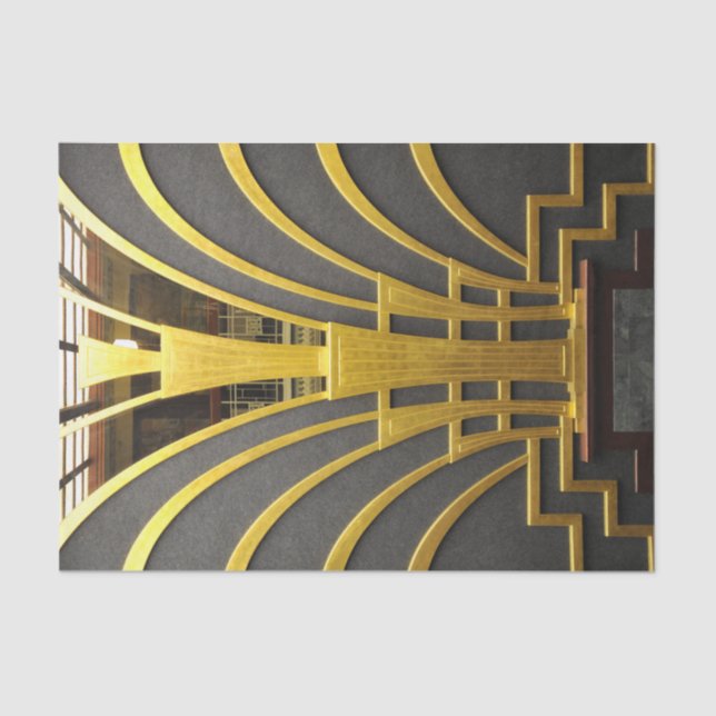 Elegant Art Deco Gatsby Design Tissue Paper (Front)
