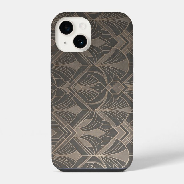 Elegant Art Deco Geometric Pattern iPhone Case (Back)