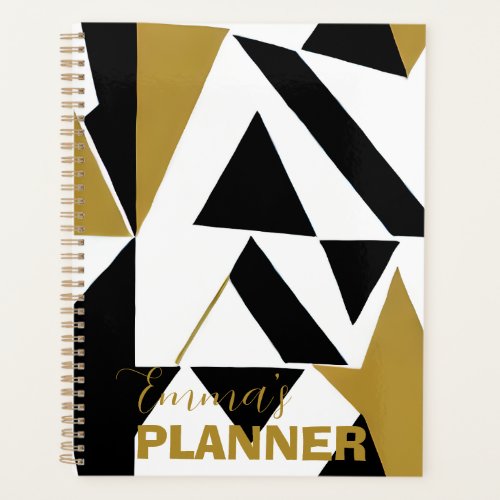 ELEGANT ART DECO GOLD BLACK WHITE PLANNER