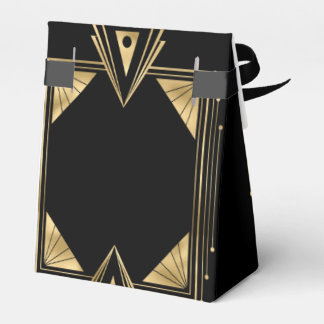 Elegant art deco Great Gatsby Wedding Favor Boxes