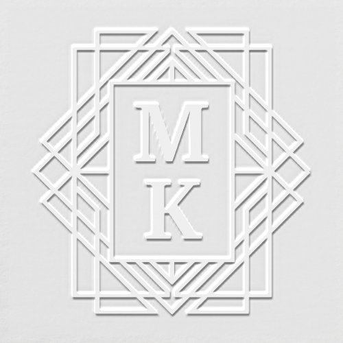 Elegant Art Deco Monogrammed Embosser