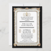 BOHO Faux Burlap n Lace gypsy modern mod style Invitation