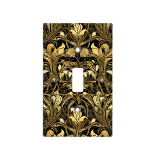 Elegant Art Deco pattern Light  Switch Cover