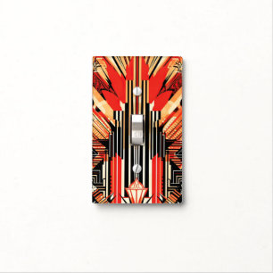 Elegant Art Deco Pattern  Light Switch Cover
