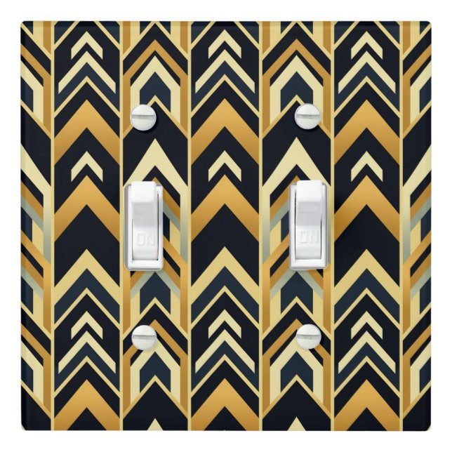 Elegant Art Deco pattern  Light Switch Cover (In Situ)