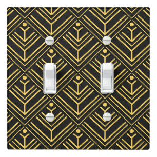 Elegant Art Deco pattern Light Switch Cover