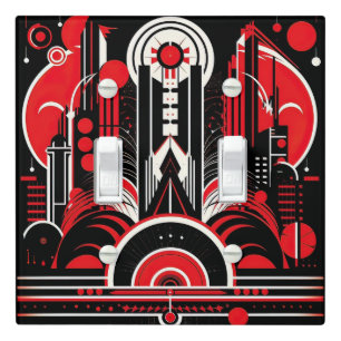 Elegant Art Deco Pattern  Light Switch Cover