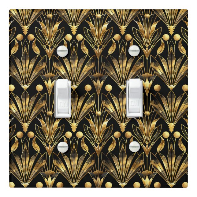 Elegant Art Deco pattern  Light Switch Cover (In Situ)