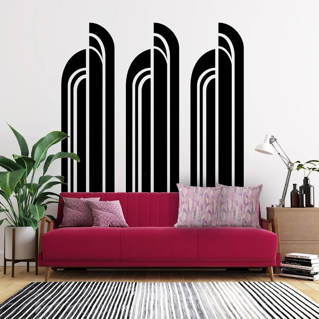 Elegant Art Deco Pink and Mauve Throw Pillow (Creator Uploaded)