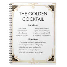 Elegant Art Deco Recipe Design