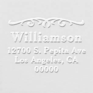 Elegant Art Deco Return Address Embosser
