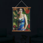 Elegant Art Deco Style Woman wth Large Flowers Art Hanging Tapestry<br><div class="desc">Feeling fancy? Feast your eyes on this Art Deco style masterpiece! The roaring 20s might be over,  but the glamour lives on in this stunning piece. The intricate details and vibrant colors of the flowers will leave you feeling like a true Gatsby.</div>