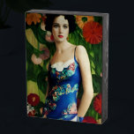 Elegant Art Deco Style Woman wth Large Flowers Art Wooden Box Sign<br><div class="desc">Feeling fancy? Feast your eyes on this Art Deco style masterpiece! The roaring 20s might be over,  but the glamour lives on in this stunning piece. The intricate details and vibrant colors of the flowers will leave you feeling like a true Gatsby.</div>