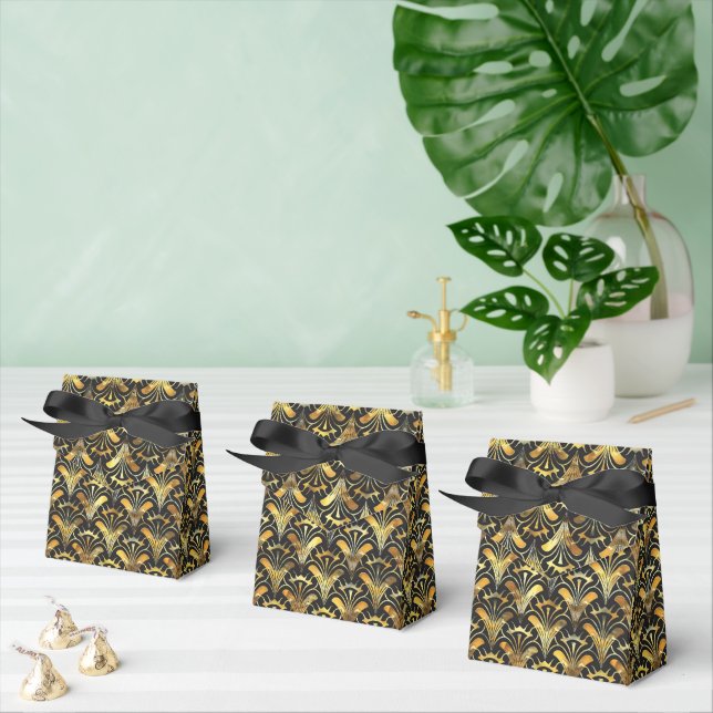 Elegant art deco tiled pattern  favor boxes (Multiple)