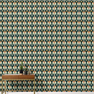 elegant art Deco tiled pattern Wallpaper