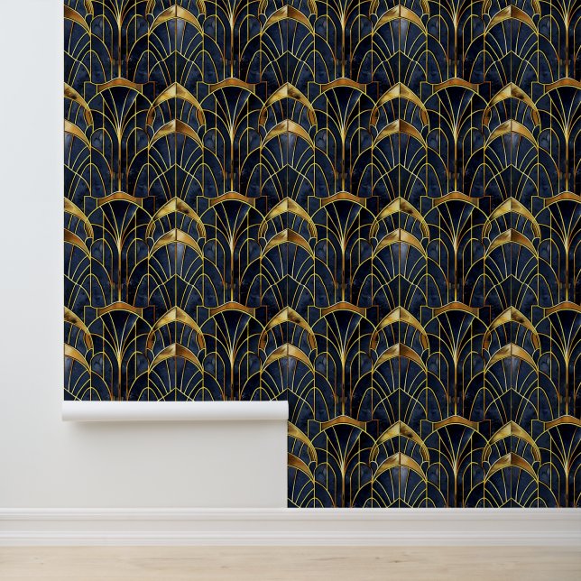 Elegant art deco tiled pattern  wallpaper  (Application)