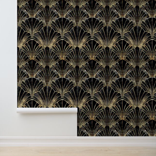 Elegant art deco tiled pattern wallpaper  (Application)