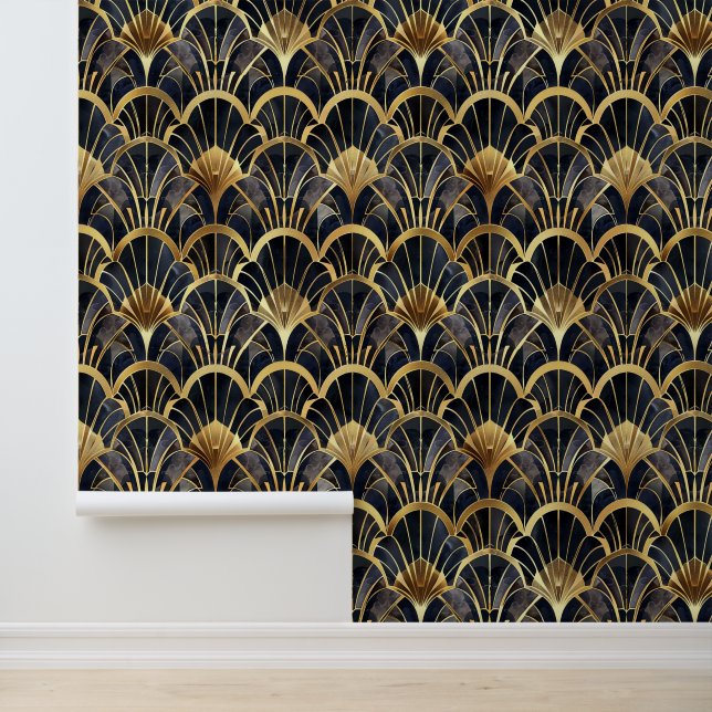 Elegant art deco tiled pattern wallpaper  (Application)