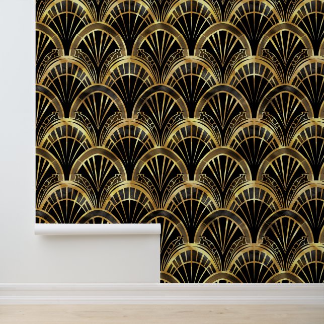 Elegant art deco tiled pattern  wallpaper  (Application)
