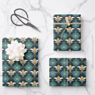 Elegant Art Deco tiled pattern Wrapping Paper Sheets