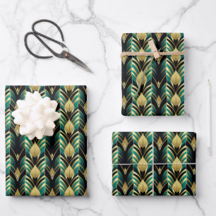 Elegant Art Deco tiled pattern  Wrapping Paper Sheets