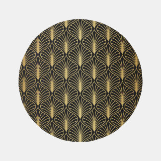Elegant Art Deco: Vintage Abstract Rug