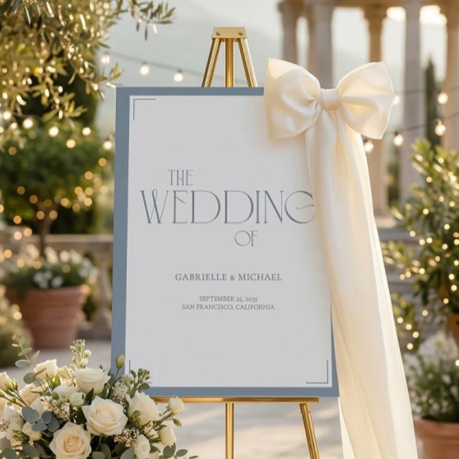 Elegant Art Deco Wedding Welcome Sign (Creator Uploaded)
