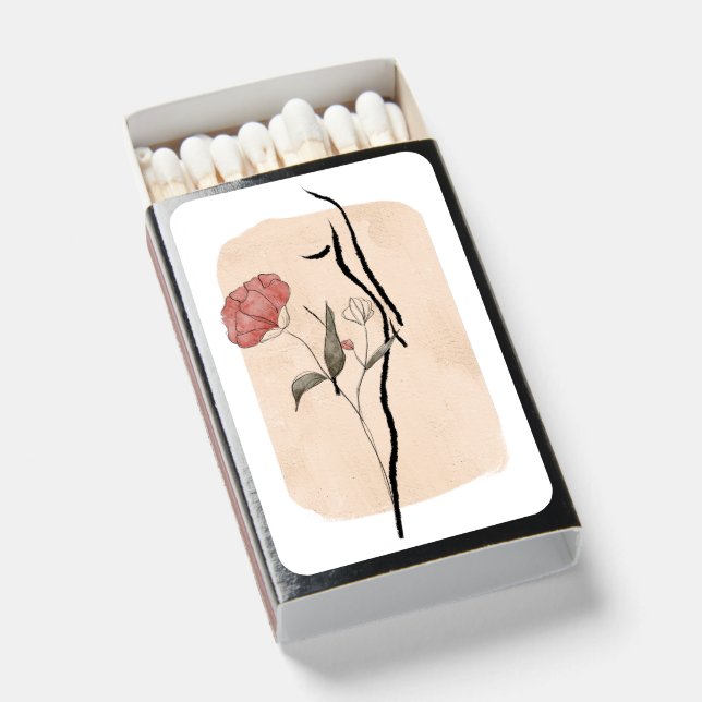 Elegant Art Design Poster Matchbox Matchboxes (Front Open)