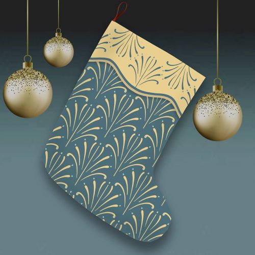 Elegant Art Nouveau Fans  Small Christmas Stocking