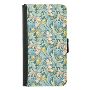 Elegant Art Nouveau Floral Wallpaper Pattern  Samsung Galaxy S5 Wallet Case