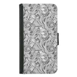 Elegant Art Nouveau Floral Wallpaper Pattern  Samsung Galaxy S5 Wallet Case