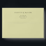 Elegant Art Nouveau Fully Printed Wedding Envelope<br><div class="desc">Add a luxurious touch to your wedding invitations with this elegant Art Nouveau envelope.</div>