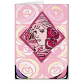 Elegant Art Nouveau Rose Woman (Front)