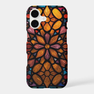 Elegant Art Nouveau Stained Glass Floral iPhone 17 Case