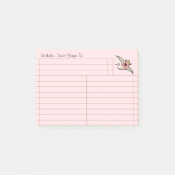 Elegant Art Nouveau Swan To Do List - Personalized Post-it Notes by ShopTheWriteStuff at Zazzle