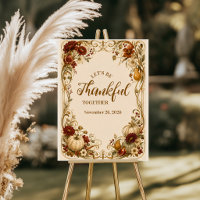 Elegant Art Nouveau Thanksgiving Dinner
