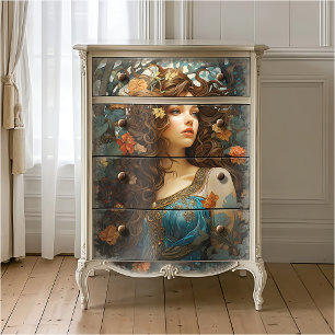 Elegant Art Nouveau Vintage Victorian Goddess Tissue Paper