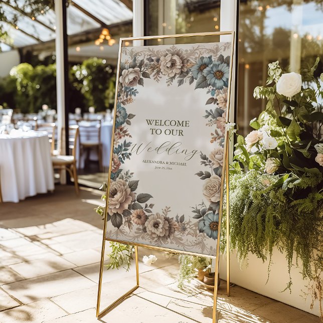 Elegant Art Nouveau Wedding Invitation Foam Board (Creator Uploaded)