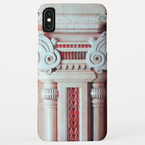 ELEGANT ARTISTIC RED WHITE FANTASY DECOR iPhone XS MAX CASE