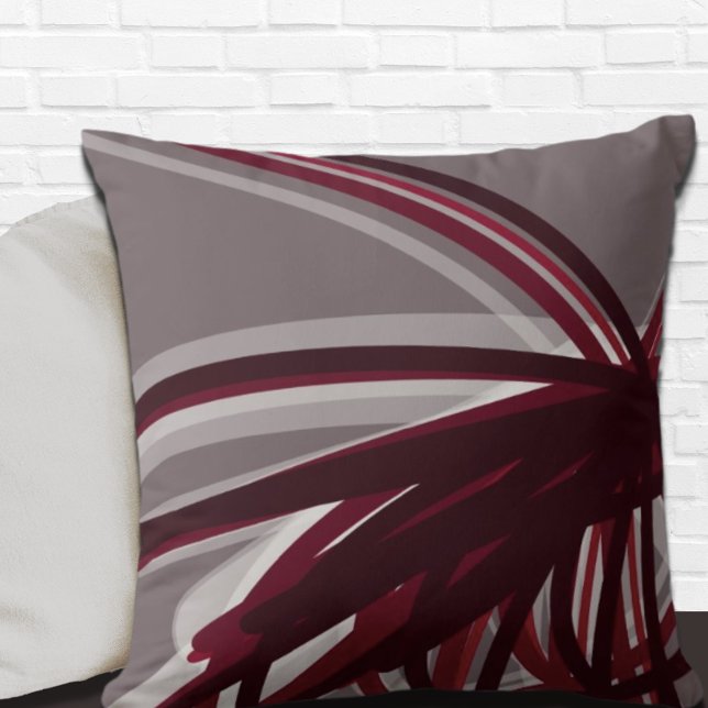 Elegant Artistic Ribbons Throw Pillow (Creator Uploaded)