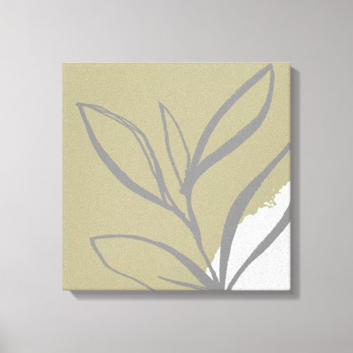 Elegant Artistic Sage Watercolor Canvas Print