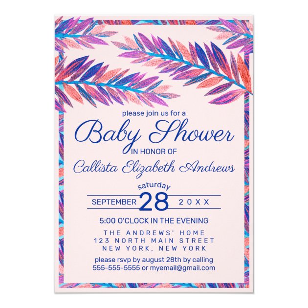 acrylic baby shower invitations