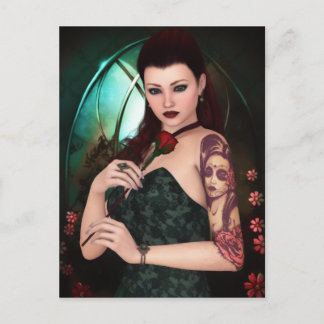 Elegant as a Rose Postcard